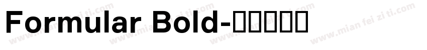 Formular Bold字体转换